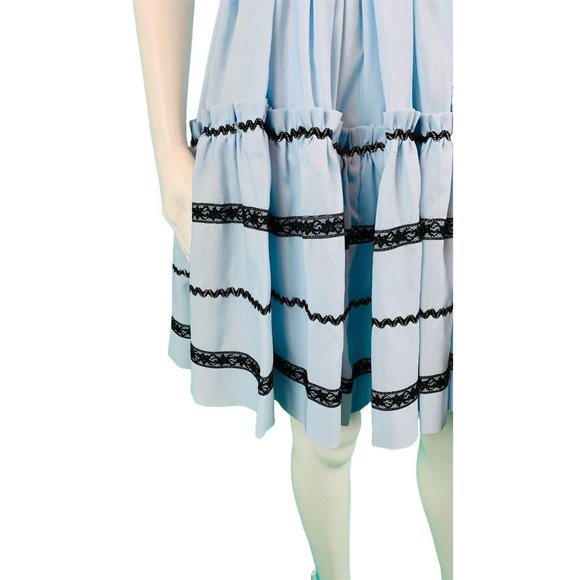 Vintage 1960s Party Square Dance Ric Rac Dress | W 28" - Picture 7 of 10